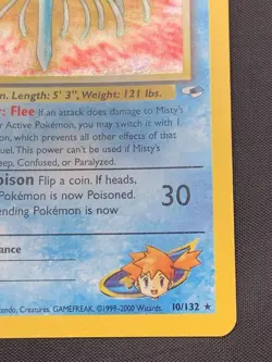 Pokemon TCG Misty's Tentacruel Gym Heroes Holo Card 10/132 Vintage WotC LP - Image 5