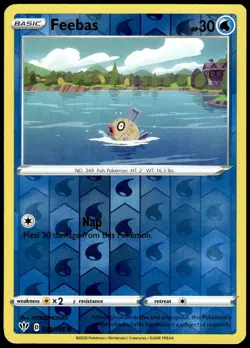 Feebas 038/189 Common Darkness Ablaze Pokemon Reverse Holo NM - Image 1