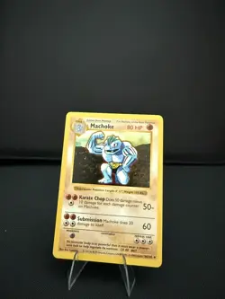 Pokemon Machoke Base Set SHADOWLESS 34/102 - Image 1