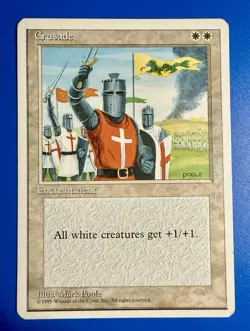 1 BANNED MTG Magic The Gathering Cruzade | Fourth Edition 4ED | NM - Image 1