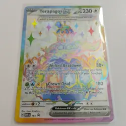 Terapagos EX Pokemon SVP 165 Full Art Illustration Rare Black Star UPC Promo, NM - Image 1