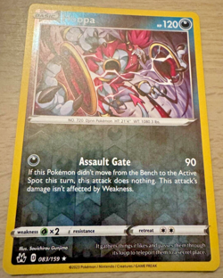 Pokemon TCG Hoopa 083/159 Crown Zenith Reverse Holo Rare Card - Image 1