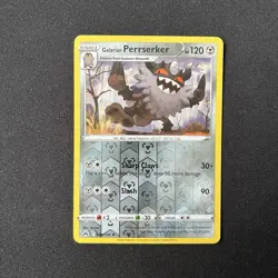 Galarian Perrserker Reverse Holo 085/159 Crown Zenith Pokemon Card - Image 2