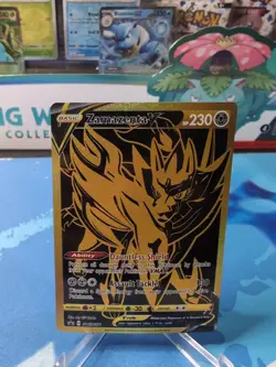 Zamazenta V - SWSH077 - Pokemon Sword & Shield Promo Ultra Rare Holo Card NM - Image 1