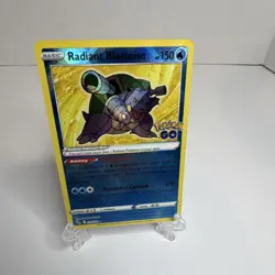 Nm Pokemon TCG Radiant Blastoise Pokemon GO 018/078 Holo Radiant Rare 150 - Image 1