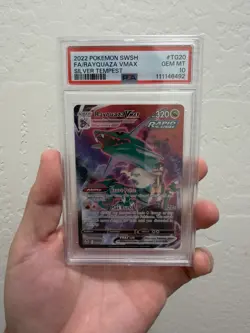 Pokemon TCG Rayquaza VMAX TG20/TG30 Swsh12: Silver Tempest Alt Art Card PSA 10 - Image 1