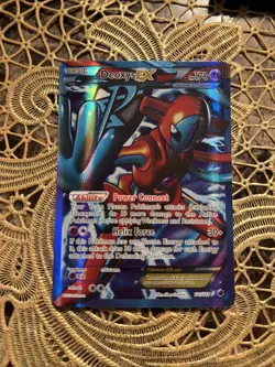 Pokemon Deoxys-EX Ultra Rare Full Art Holo Team Plasma 111/116 Plasma Freeze EX - Image 1