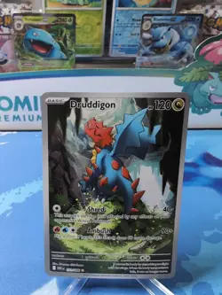 Druddigon - 151/086 151/086 Pokemon Illustration Rare SV: White Flare Card NM - Image 1