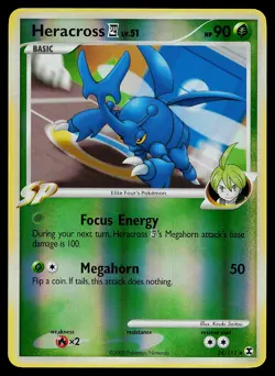 Pokemon Card - Heracross E4 Rising Rivals 24/111 Rare Reverse Holo - Image 1