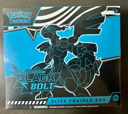 Pokemon Elite Trainer Box Scarlet & Violet Black Bolt Sealed Black Bolt 2025 - Image 1