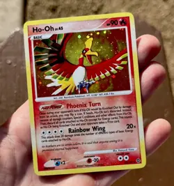 Pokemon TCG Ho-Oh Reverse Holo Foil 10/132 Secret Wonders Basic English 2007 - Image 2