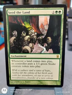 Seed the Land - Saviors of Kamigawa - Magic the Gathering MTG #146 EX Condition - Image 1