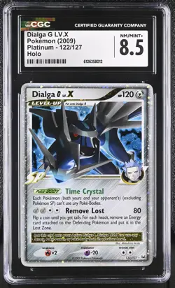 CGC 8.5 Dialga G LV.X 2009 Platinum 122/127 Holo Pokemon Card - Image 1