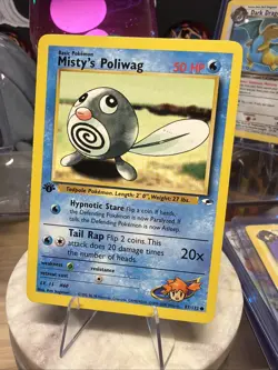 Pokemon Tcg NM Misty's Poliwag [1st Edition] #87 Gym Heroes - Image 1