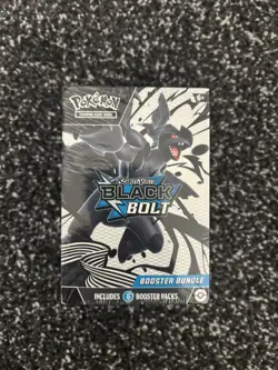 Pokemon TCG Scarlet and Violet Black Bolt Booster Bundle 6 Packs, New and Sealed - Image 1