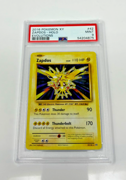 2016 Pokemon XY #42 Evolutions Zapdos - HOLO MINT PSA 9 - Image 1