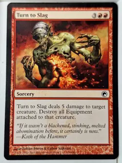 Turn to Slag - Scars of Mirrodin - Magic the Gathering MTG Nice! - Image 1