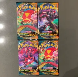 (1x) Pokemon Darkness Ablaze Booster Pack - Sword & Shield - Random Art - SEALED - Image 1