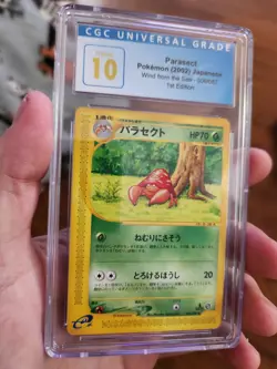 (POP 17) CGC 10 PRISTINE Pokemon Wind from the Sea Japanese PARASECT 006/087 - Image 1