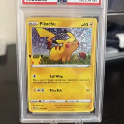 2020 POKEMON SWSH BLACK STAR PROMO #039 PIKACHU-HOLO PSA 9 - Image 2