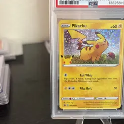 2020 POKEMON SWSH BLACK STAR PROMO #039 PIKACHU-HOLO PSA 9 - Image 3