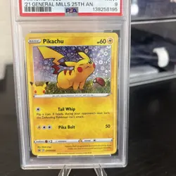 2020 POKEMON SWSH BLACK STAR PROMO #039 PIKACHU-HOLO PSA 9 - Image 4