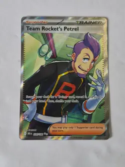 Team Rocket's Petrel 226/182 Ultra Rare Destined Rivals Pokemon Holo Near Mint - Image 1