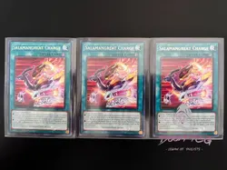 YuGiOh Salamangreat Charge LD10-EN006 Rare 1st Ed (x3) “Salamangreat Archetype” - Image 1