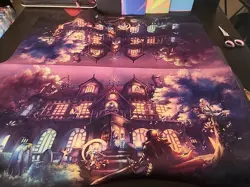 Imperium Duelist Yu-Gi-Oh Designator's Mansion Purple 2-Player Cloth Playmat New - Image 1