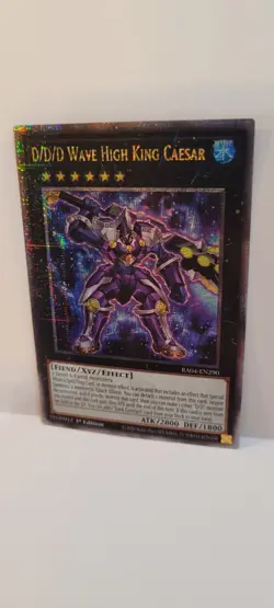 D/D/D Wave High King Caesar Quarter Century Secret Rare Stampede RA04-EN290 - Image 1