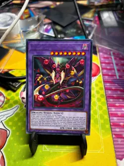 Yugioh Starving Venom Fusion Dragon LED5-EN052 No Name Misprint Rare - Image 1