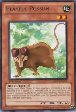 Playful Possum - DREV-EN007 - Rare - 1st Edition Lightly Played Duelist Revoluti - Image 1