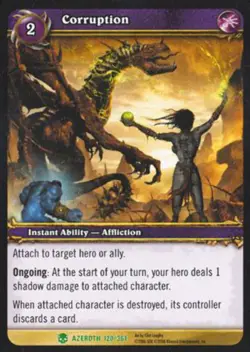 World of Warcraft TCG Corruption - Heroes of Azeroth 120/361 - Image 1