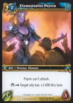 World of Warcraft TCG Elementalist Psyrin - Drums of War 122/268 - Image 1