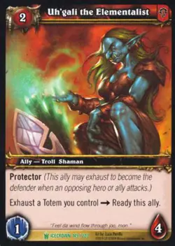World of Warcraft TCG Uh'gali the Elementalist - Icecrown 145/220 - Image 1