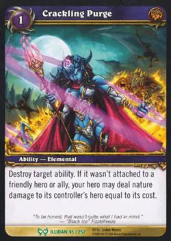 World of Warcraft TCG Crackling Purge - Hunt for Illidan 85/252 - Image 1
