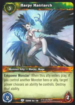World of Warcraft TCG Harpy Matriarch - Crown of the Heavens 164/198 - Image 1