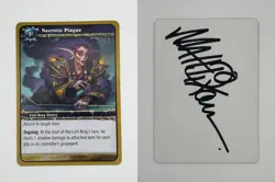 World of Warcraft TCG Artist Proof with Auto Matt Dixon Necrotic Plague - Image 1