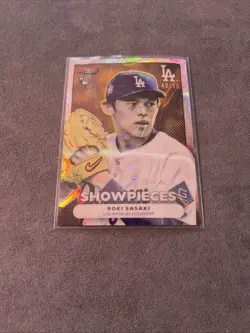 Roki Sasaki 2025 Bowman's Best Showpieces Rookie LA Dodgers #BS-14 49/50 - Image 2