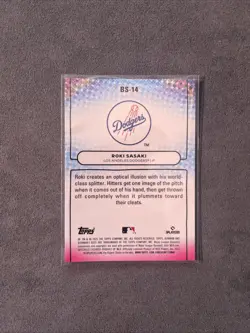 Roki Sasaki 2025 Bowman's Best Showpieces Rookie LA Dodgers #BS-14 49/50 - Image 3