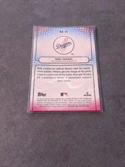 Roki Sasaki 2025 Bowman's Best Showpieces Rookie LA Dodgers #BS-14 49/50 - Image 4