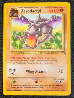 Aerodactyl - 16/62 Fossil Rare - LP - Pokemon TCG WOTC - Image 3
