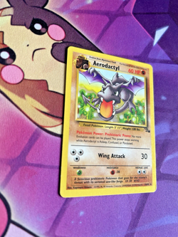 Aerodactyl - 16/62 [Fossil] Pokemon TCG - REGULAR RARE - Vintage - LP/MP - Image 2