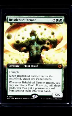 2024 MTG Magic the Gathering BIG The Big Score Extended Art 82 Bristlebud Farmer - Image 1