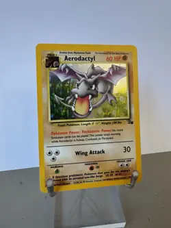 Pokemon TCG Aerodactyl Fossil Card 16/62 Regular Rare - LP Condition - Image 2