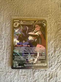 Pokemon Marnie's Grimmsnarl EX Full Art Holo Rare ASC 287/217 320 HP Card 2026 - Image 2