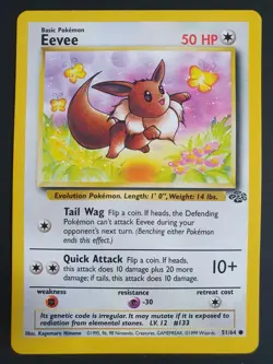 Eevee 51/64 - Jungle Set - Pokemon Card - Excellent Condition - Image 1