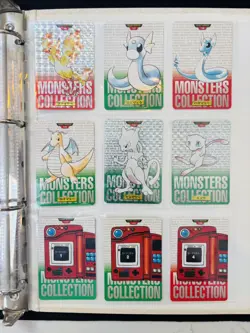 1996 POKEMON BANDAI CARDDASS PRISM CARD COLLECTION WITH BINDER - Image 5