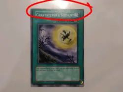 Gravekeeper's Servant RP01-EN055 Common OFF CENTER ERROR Yugioh Card NM - Image 1