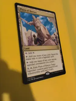 Plaza of Heroes. Rare Land DMU Magic the Gathering Card. - Image 3